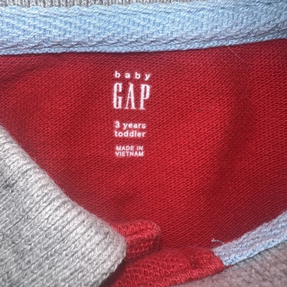 Gap Shirt Kids‎ Size 3T Red Polo Center Logo 1969 Spellout Pique #6
